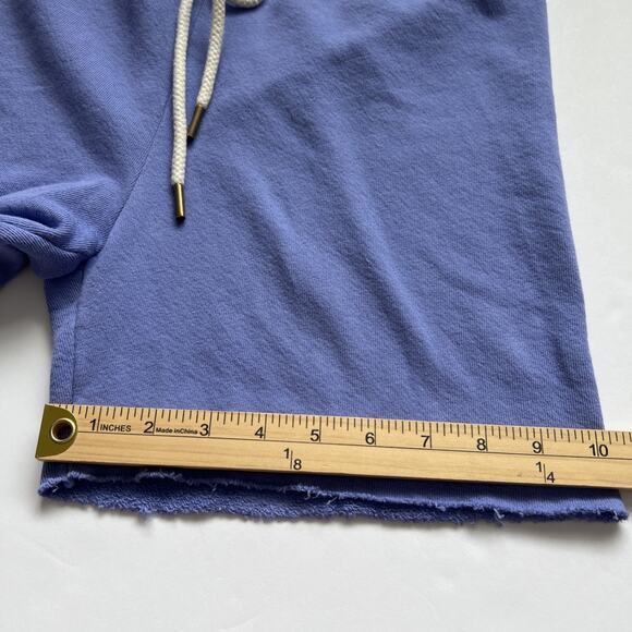 The Great Sweat Short Womens Size 1 US Sm Purple Raw Hem Drawstring Waist Lounge - Picture 8 of 11